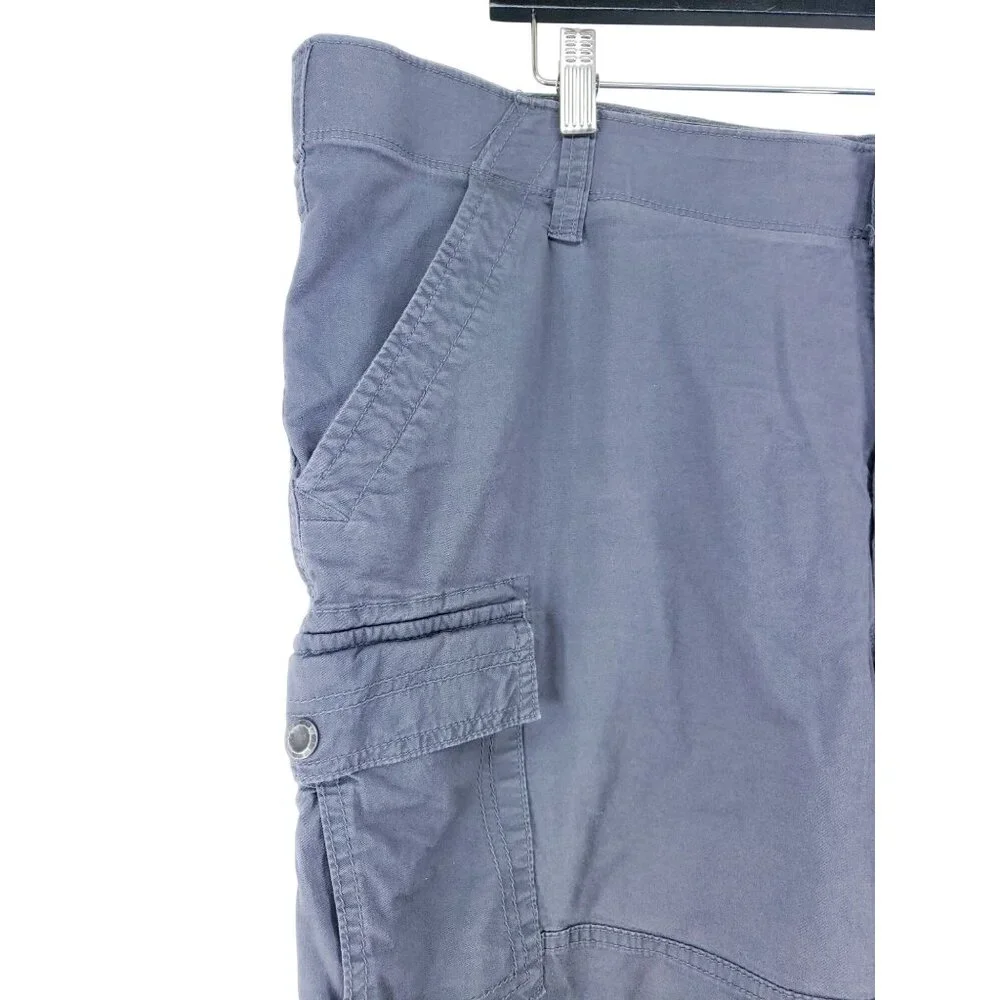 George Mens Size 42 Stretch Cargo Shorts Gray High Rise Full Leg - Picture 5 of 8